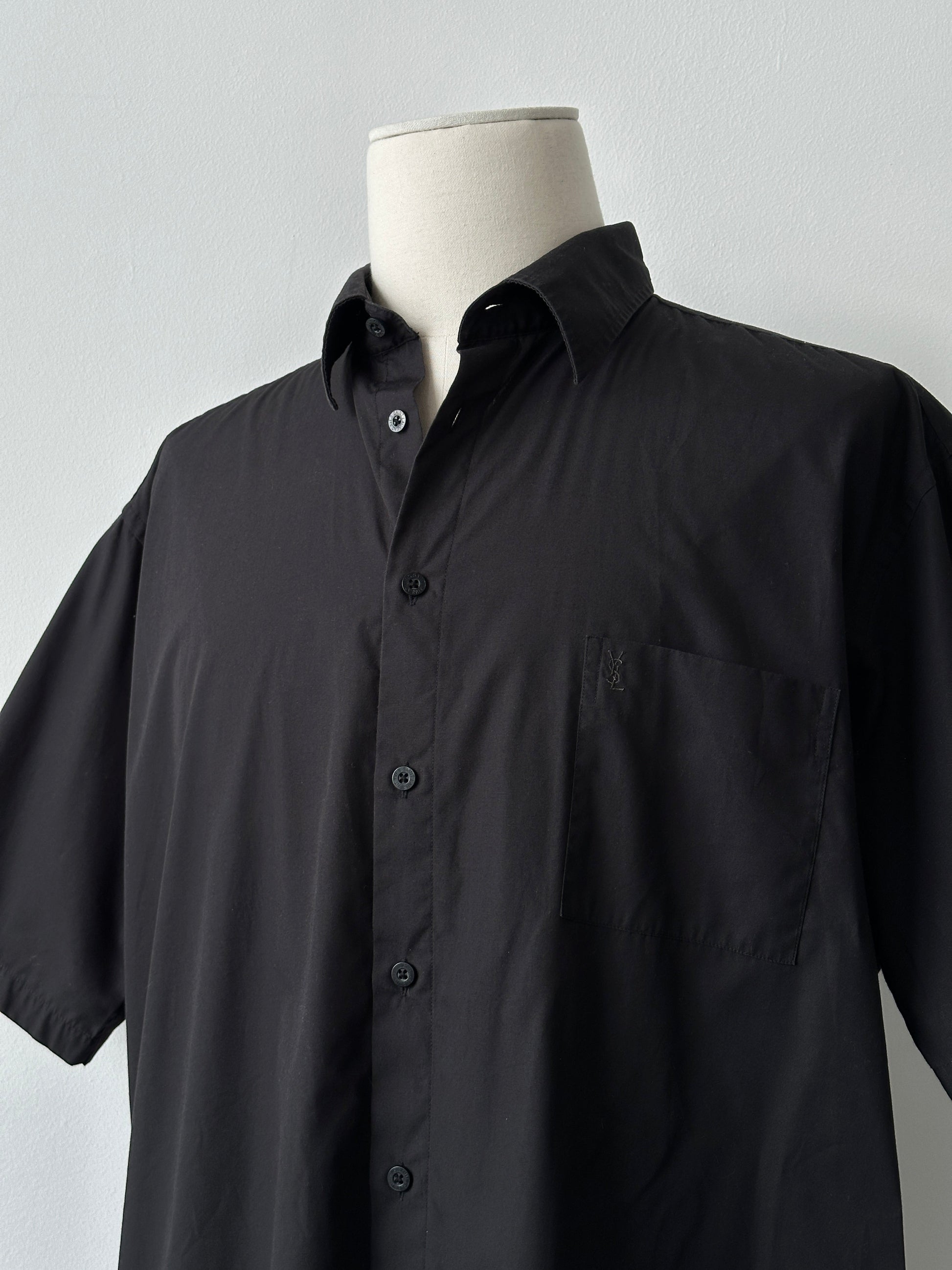 Yves Saint Laurent Pour Homme 2000s Cotton Short Sleeve Shirt - XXL