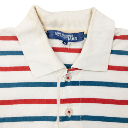 Vintage 2000s Junya Watanabe X Comme Des Garçons MAN Polo Shirt Size S | Small, Multicoloured