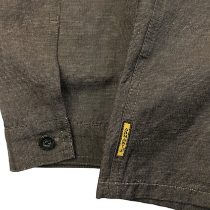 Vintage 2000s Armani Jeans Hemp Zip Up Jacket Size M | Medium, Brown