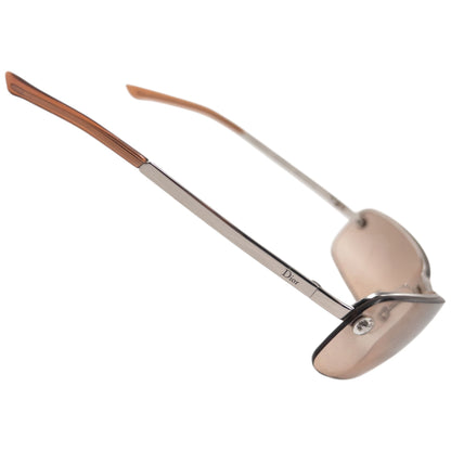 Vintage 2000s Dior Adiorable By John Galliano Rimless Sunglasses | O/S, Beige