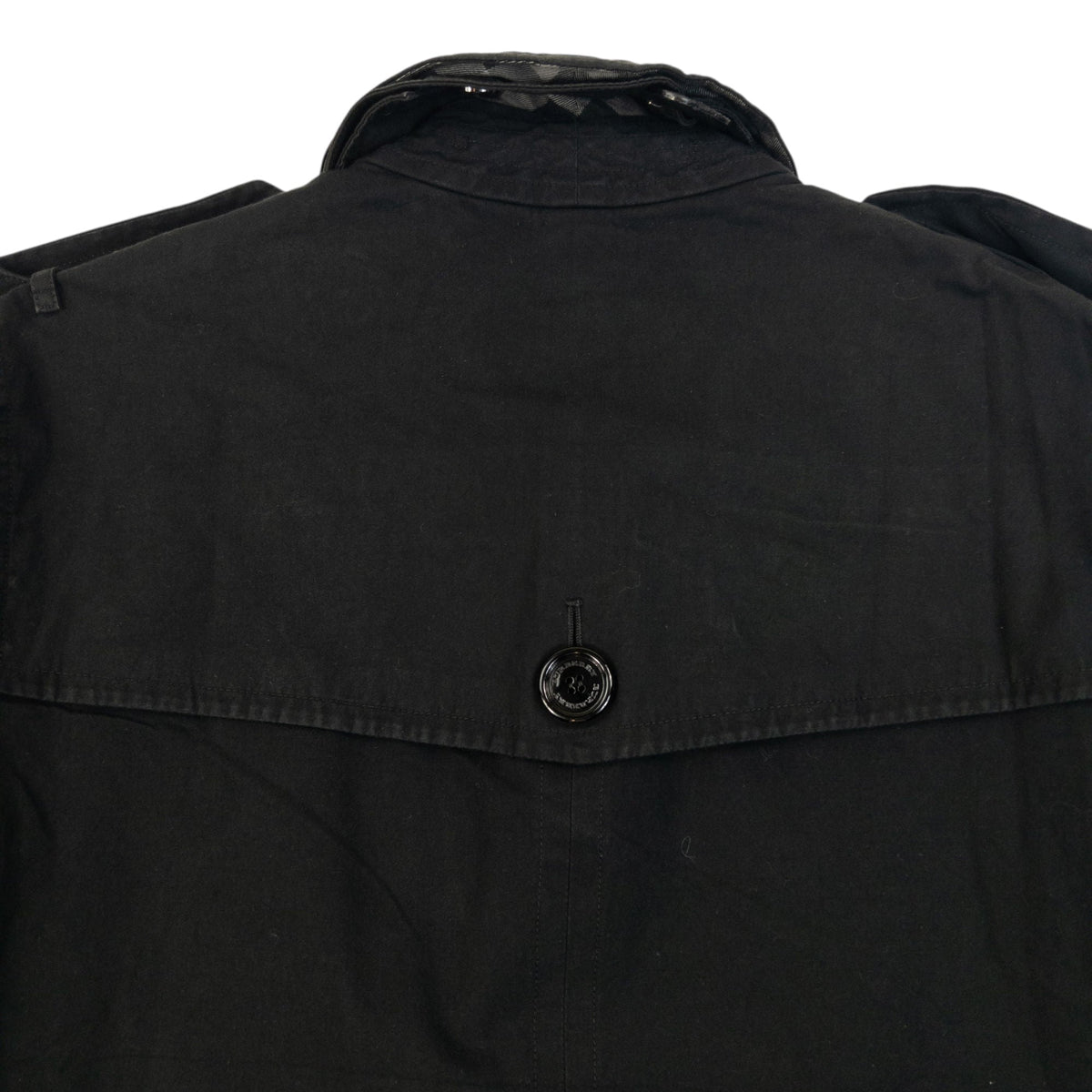 Vintage Burberry Nova Check Lined Trench Jacket Size S | Small, Black