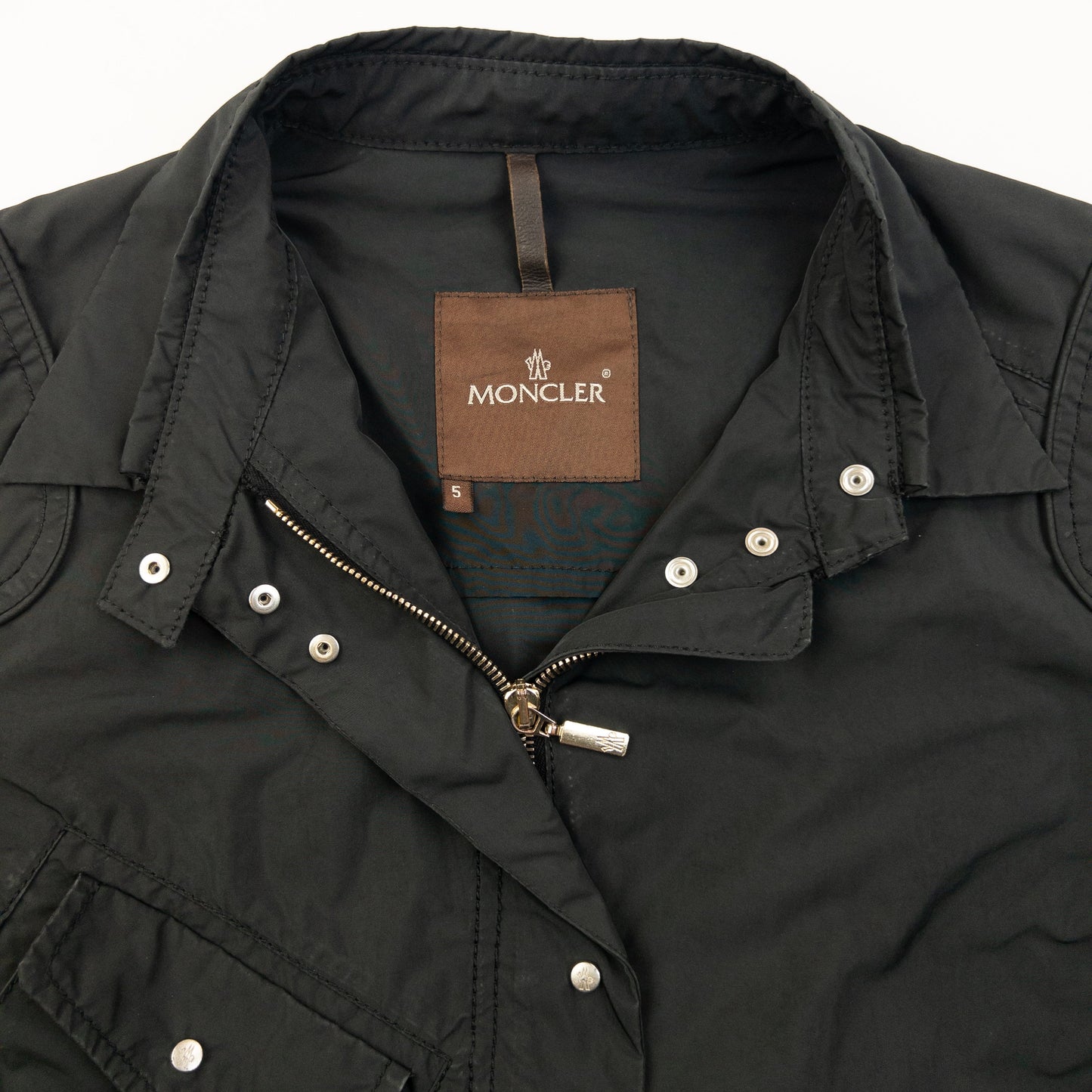 Vintage 90s Moncler Zip Up Jacket Womens Size M | Medium, Black