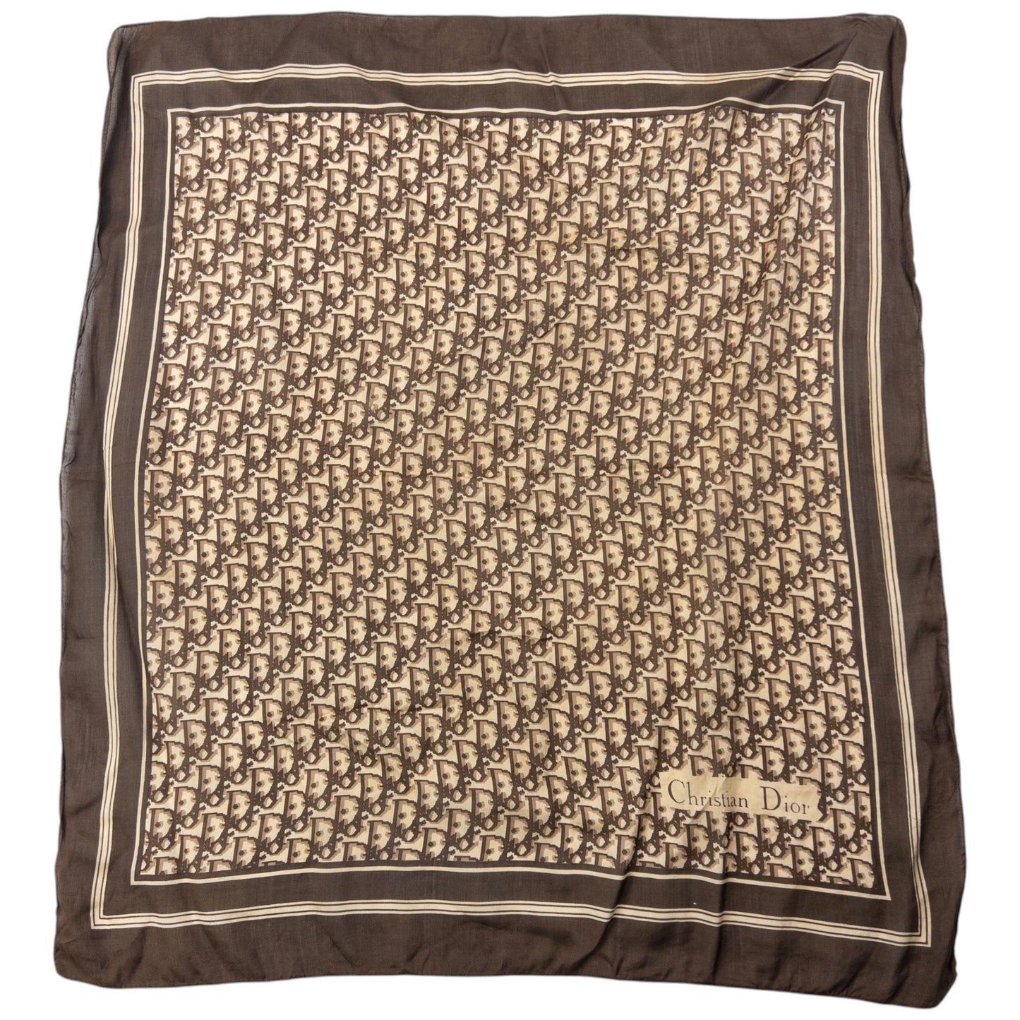 Vintage 90s Dior Monogram Pixel Scarf