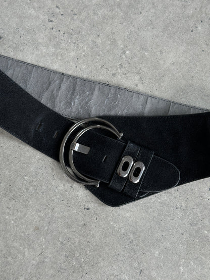 Vintage 1990s Suede Chunky Belt - W33-37