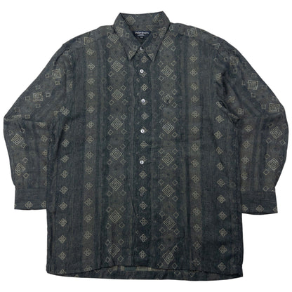 Vintage YSL Yves Saint Laurent Long Sleeve Button Up Shirt Size L