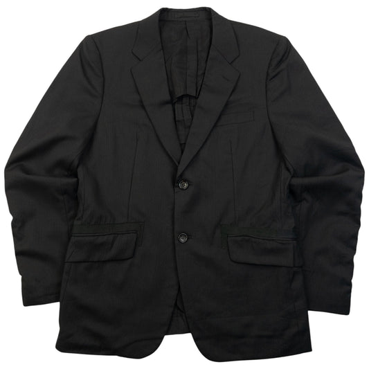 Vintage 2000s Comme Des Garçons HOMME Pinstripe Blazer Jacket Size S | Small, Black