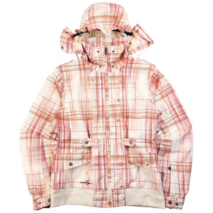 Vintage 2000s Oakley Pattern Zip Up Snowboarding Jacket Womens Size M | Medium, Red