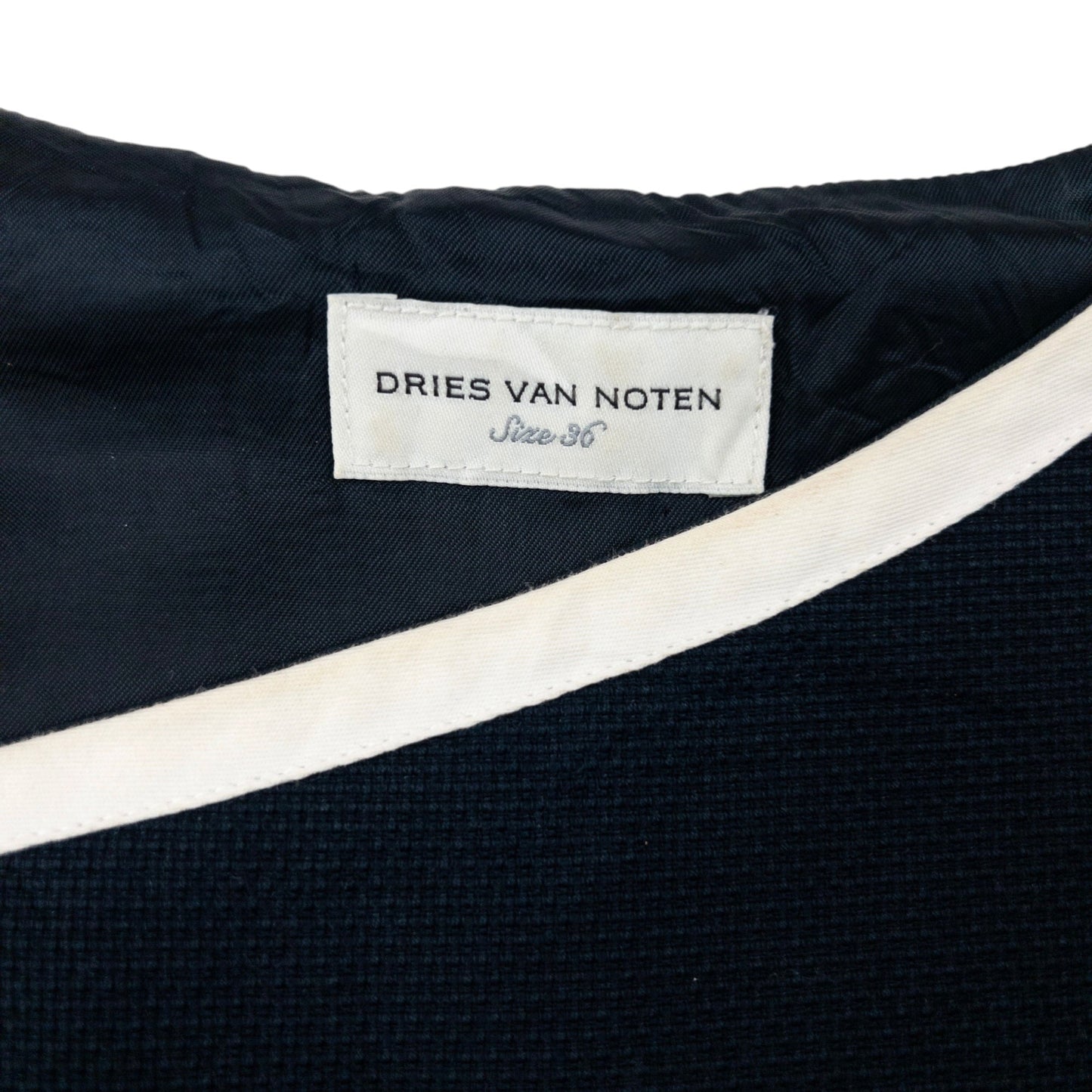 Vintage 2000s Dries Van Noten Dress Womens Size S | Small, Navy