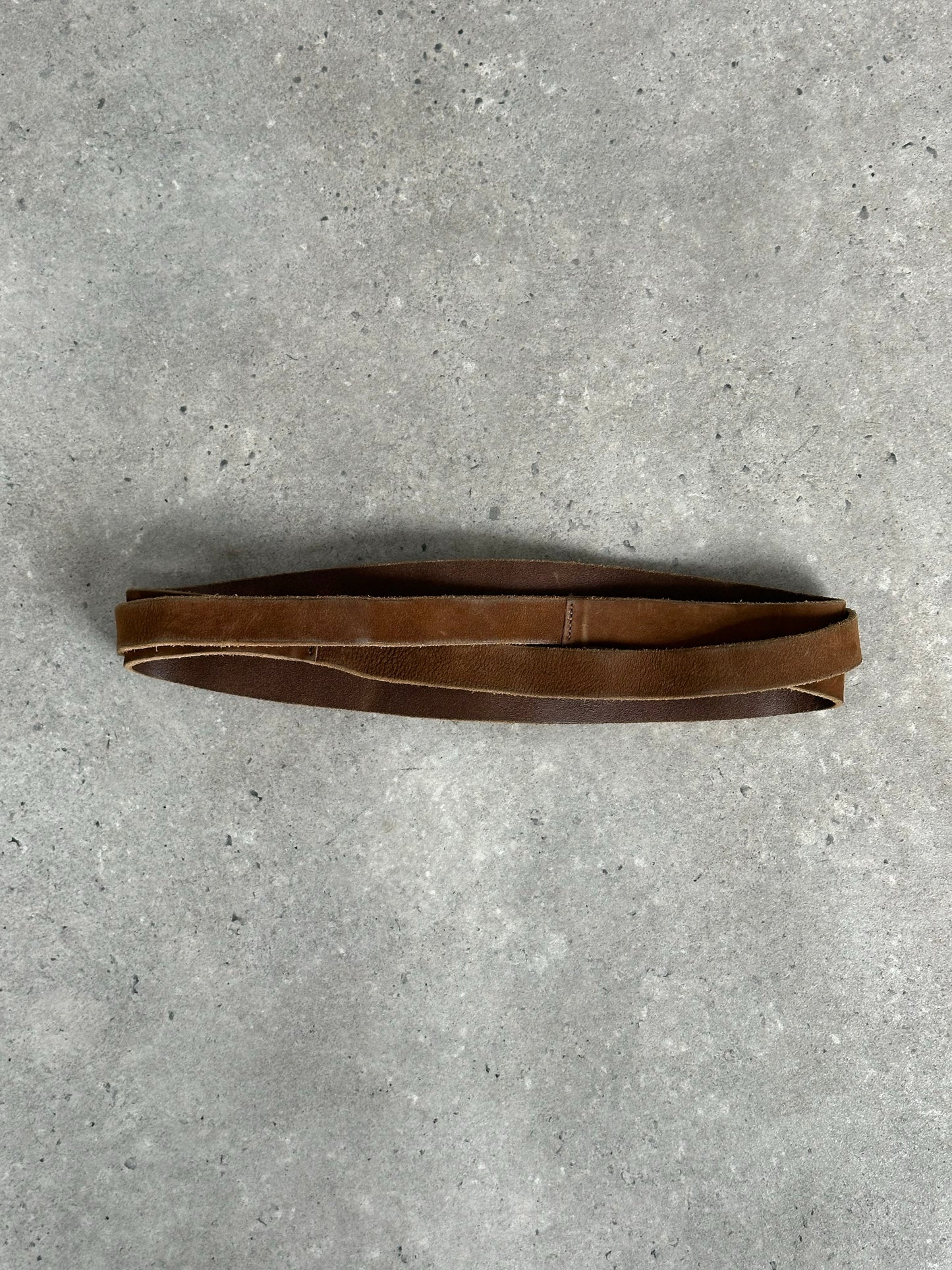 Italian Vintage 1990s Suede Chunky Wrap Belt - W26-28