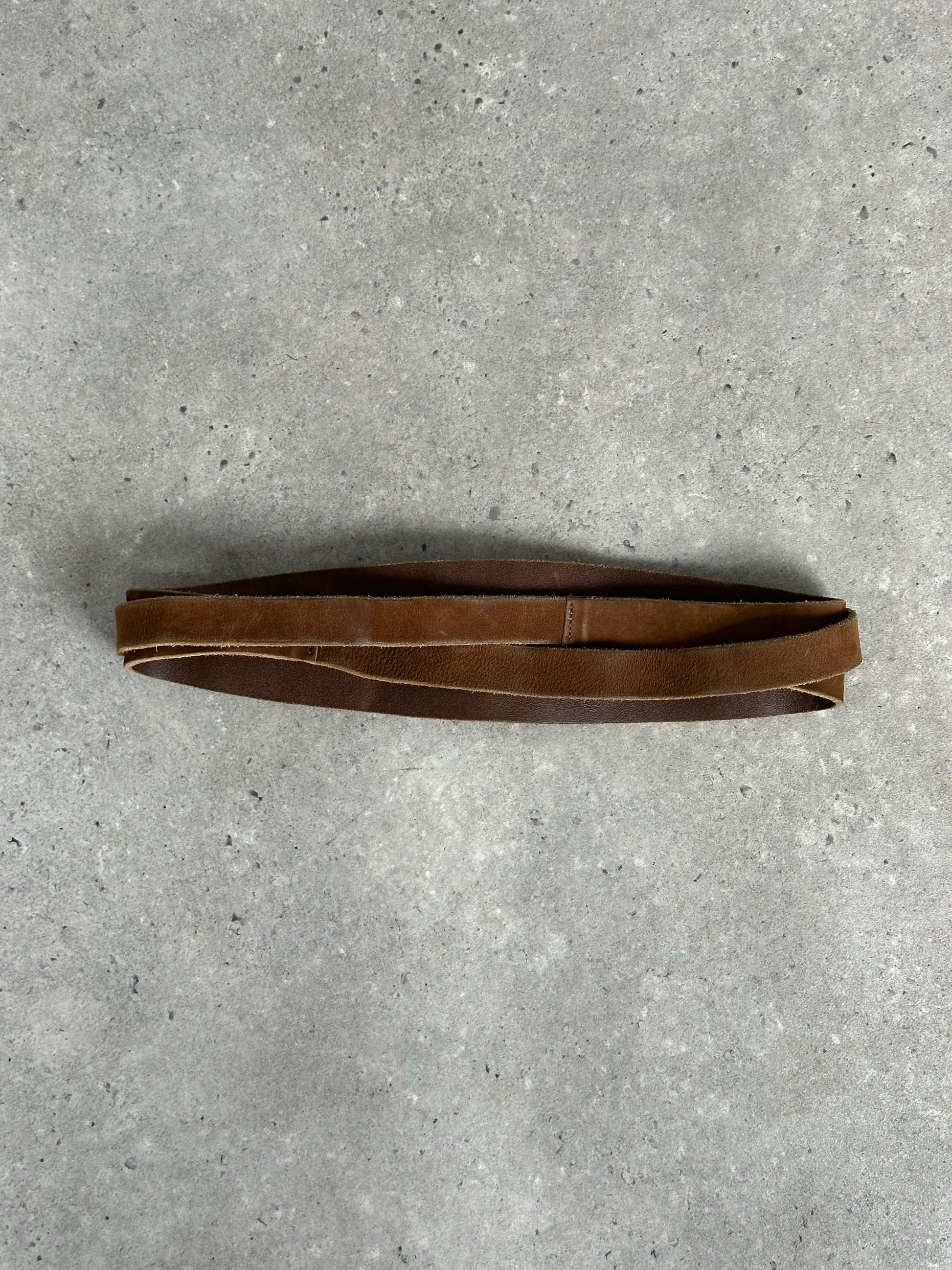 Italian Vintage 1990s Suede Chunky Wrap Belt - W26-28