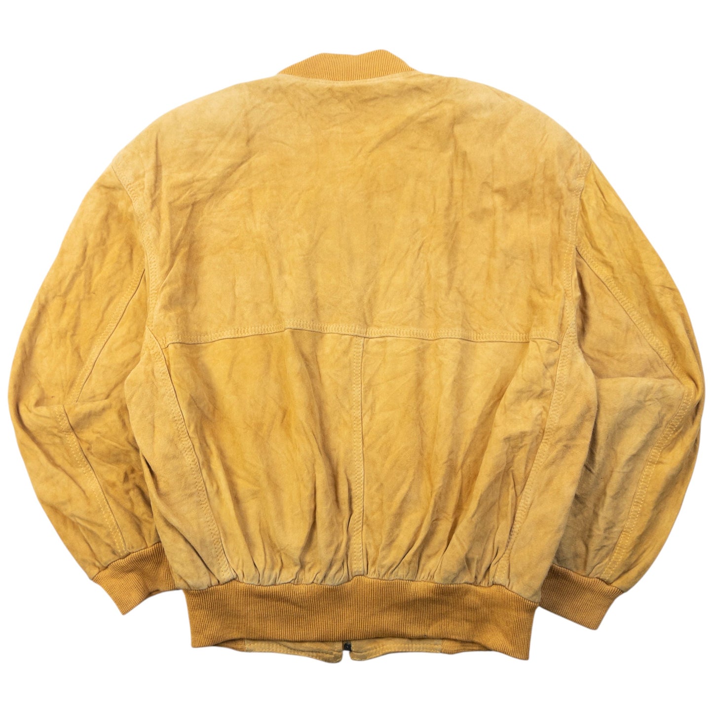 Vintage 90s Hugo Boss Zip Up Suede Bomber Jacket Size L | Large, Multicoloured