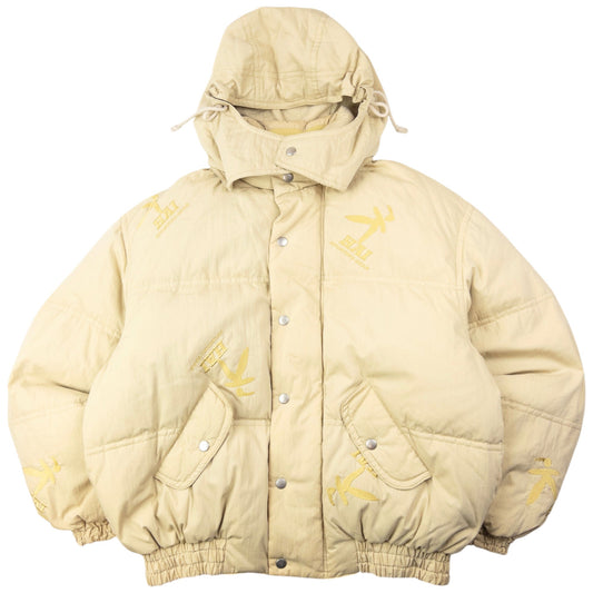 Vintage 90s Hai Sporting Gear By Issey Miyake Embroidered Puffer Jacket Size L | Large, Multicoloured