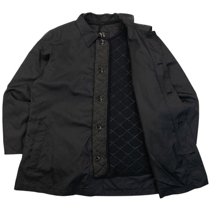 Vintage 2000s Yohji Yamamoto Layered Button Up Jacket Size S | Small, Black