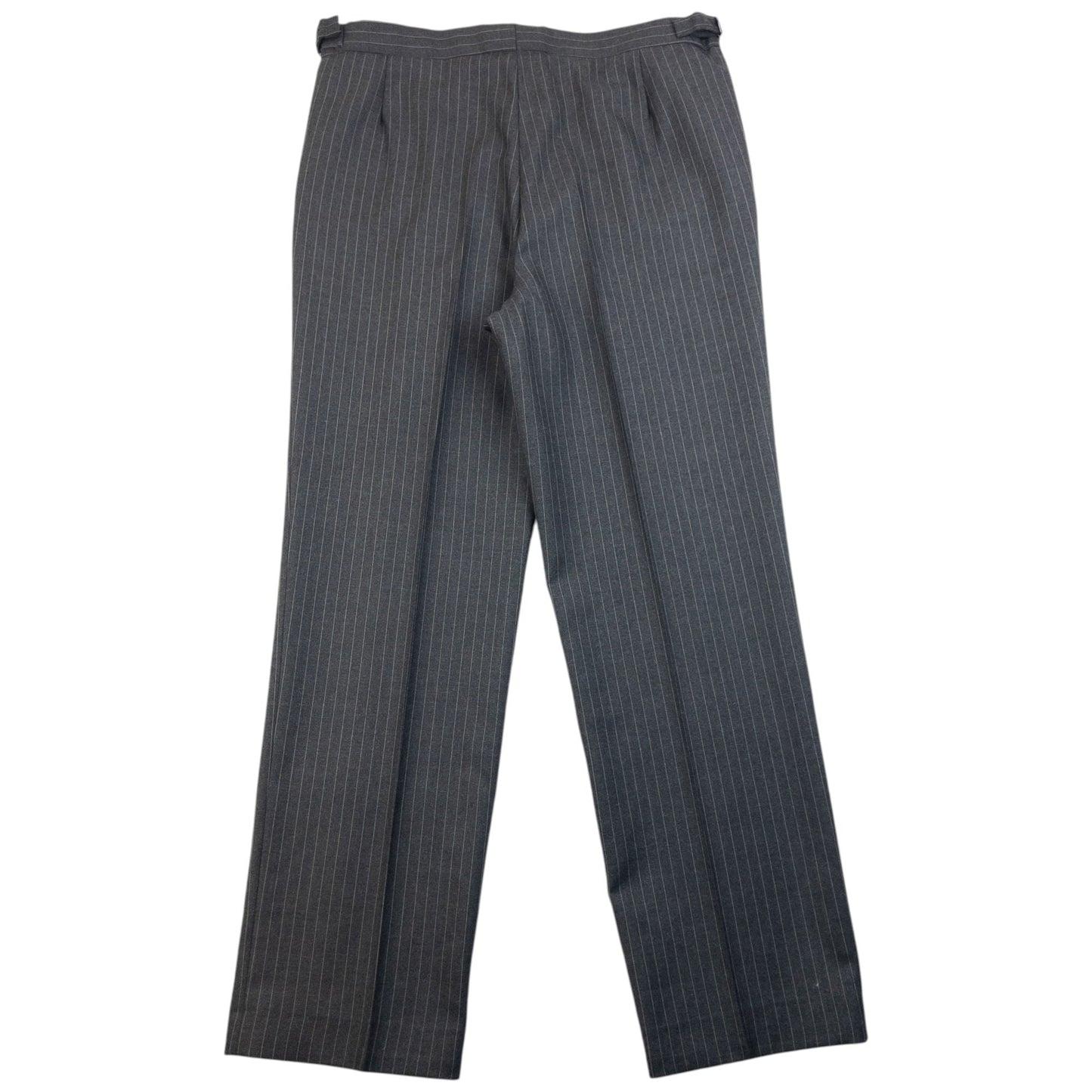 Vintage 90s Burberry Pin Stripe Jacket & Trousers Suit Set Size XL | XL, Grey