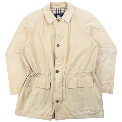 Vintage 2000s Burberry Zip Up Jacket Size M | Medium, Beige