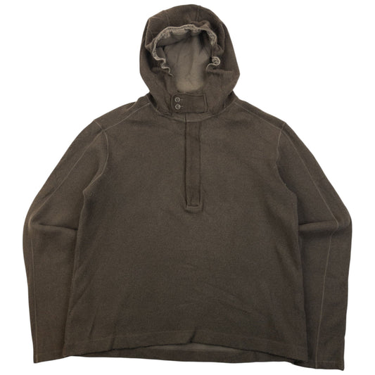 Vintage 2008 CP Company Q Zip Wool Hoodie Size L | Large, Brown