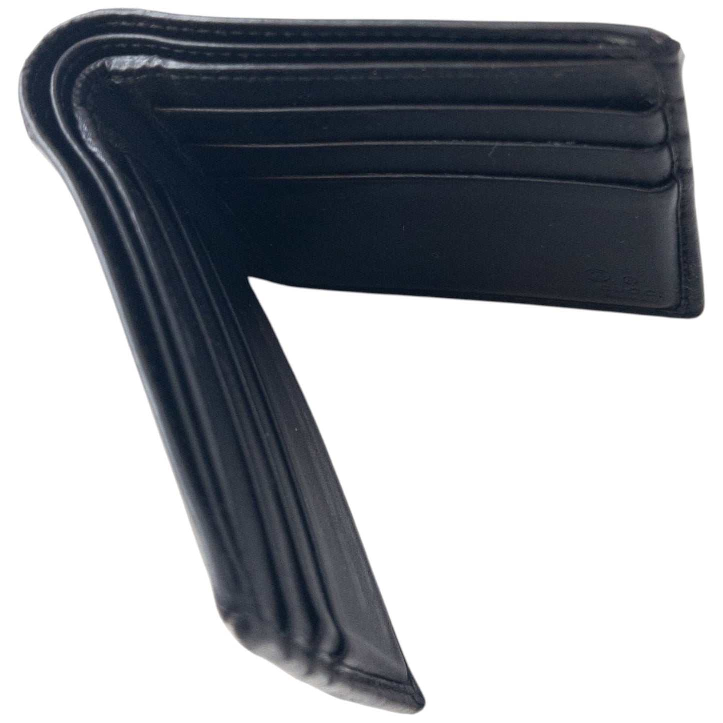 Vintage 2000s Gucci Stripe Leather Wallet