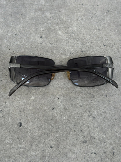 Gucci 2000s Rectangular Logo Sunglasses
