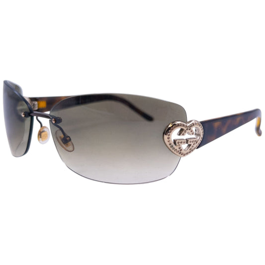 Vintage Gucci Heart Tortoise Shell Sunglasses