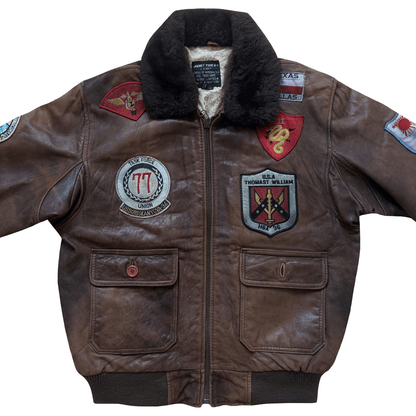Avirex 1987 Top Gun G-1 Flight Jacket - L | Large, Brown