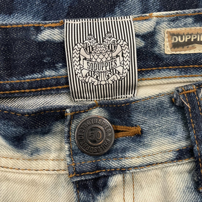 Duppies Destroy Babylon Bleach Jeans - W32"