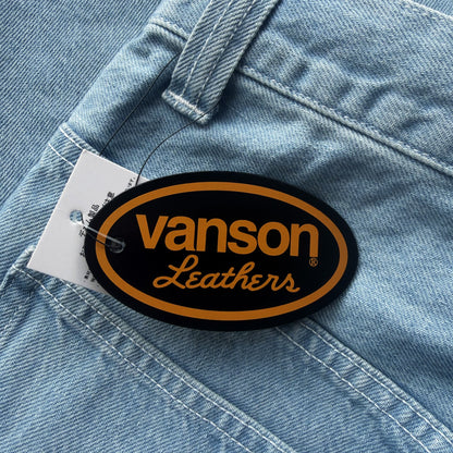 Vanson Leathers Bone Denim Shorts - W30" | W30, Light Blue