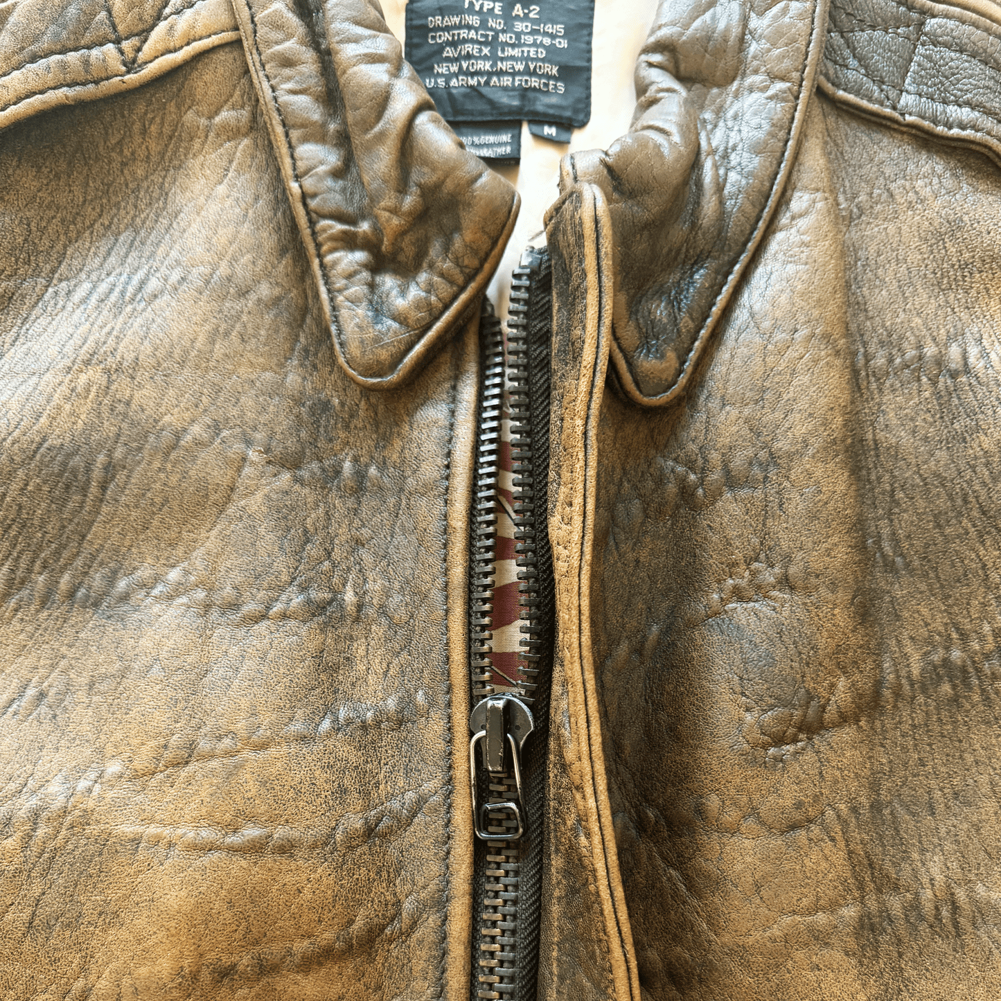 Avirex 1988 Original A2 Leather Flight Jacket - M | Medium, Brown