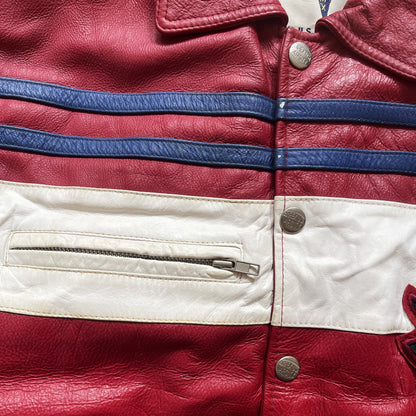 Avirex New York Lions Leather Varsity Jacket - L