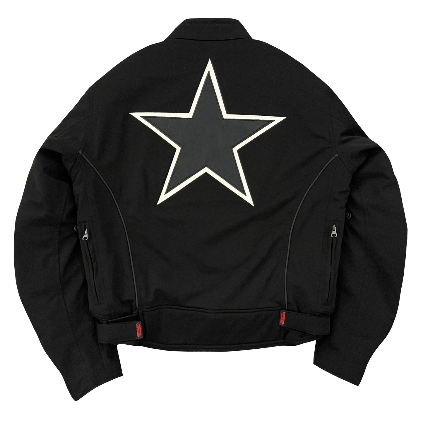 Vanson Leathers Triple Black Racing Jacket - L