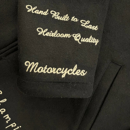 Vanson Leathers Wool Motorcycle Jacket - L