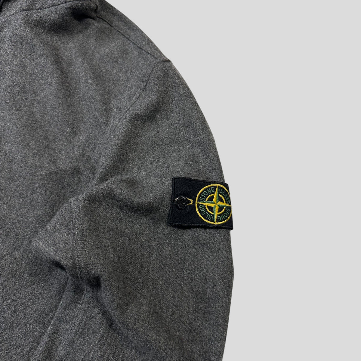 Stone Island AW14 Mélange Wool Poly Double Hood Jacket - L | Grey