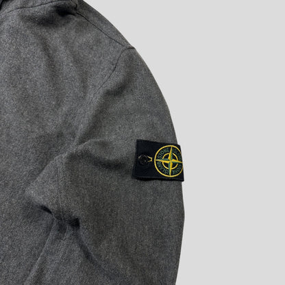 Stone Island AW14 Mélange Wool Poly Double Hood Jacket - L | Default Title, Grey