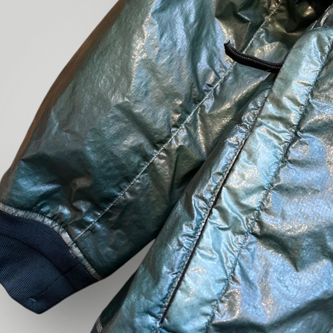 Stone Island 2022 Forest Green Microfelt Primaloft 82/22 40th Anniversary Jacket L