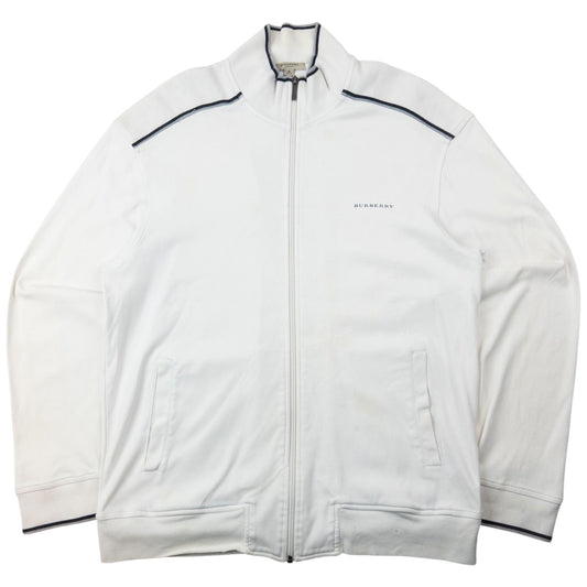 Vintage Burberry Zip Up Sweatshirt Size M | Medium, White
