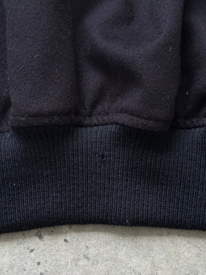 Faconnable 1980s Pure Wool High Neck Bomber Jacket - M