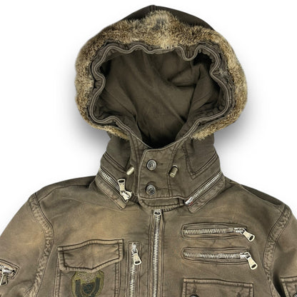 2008 Dolce & Gabbana Rabbit Fur Cargo Jacket (M) | Default Title, Brown