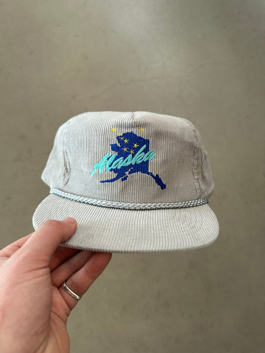 1990's Alaska Needle Cord Cap | O/S, Beige