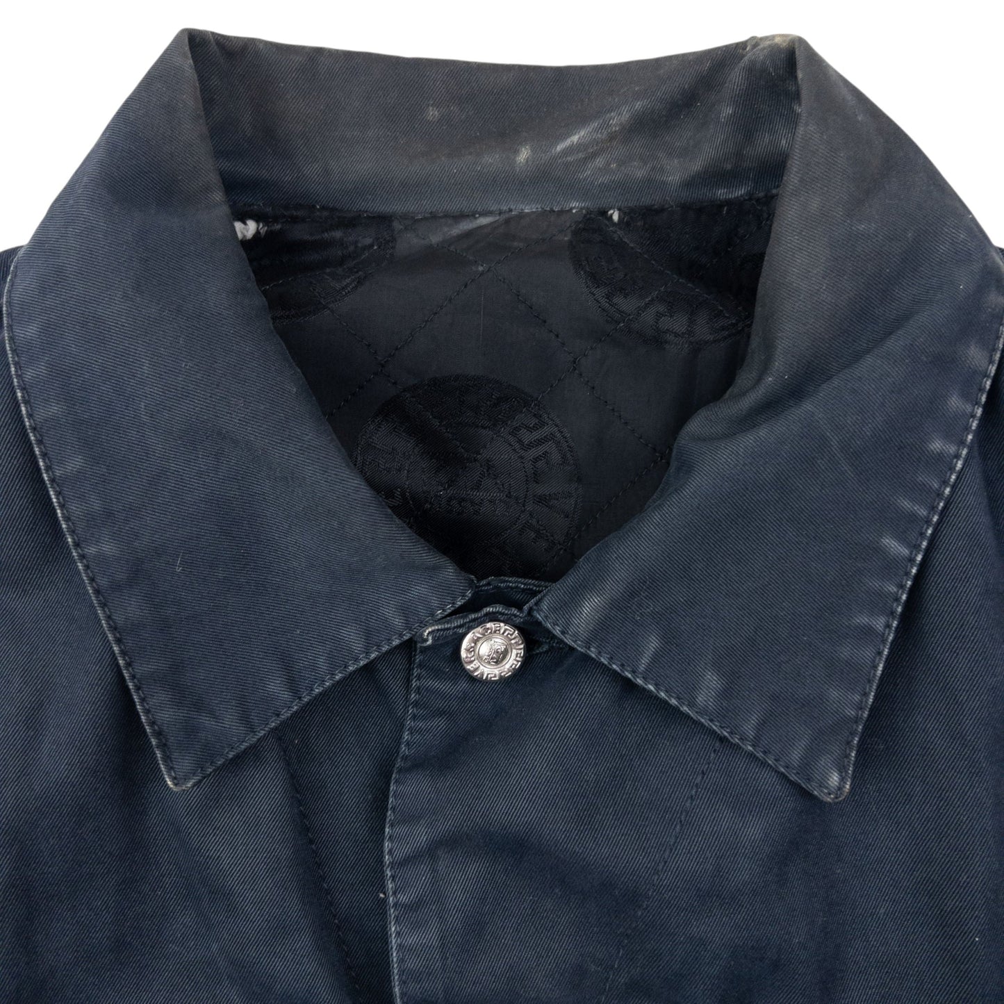 Vintage 2000s Versace Classic V2 Button Up Jacket Size XL | XL, Navy