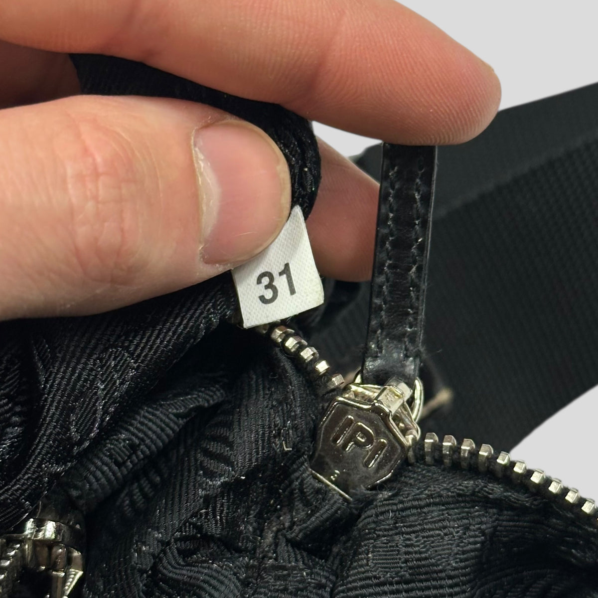 Prada Milano 00’s Nylon & Patent Leather Crossbody Bag | O/S, Black