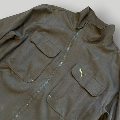 2000's Puma Sidewinder Zip Jacket L | O/S, Olive