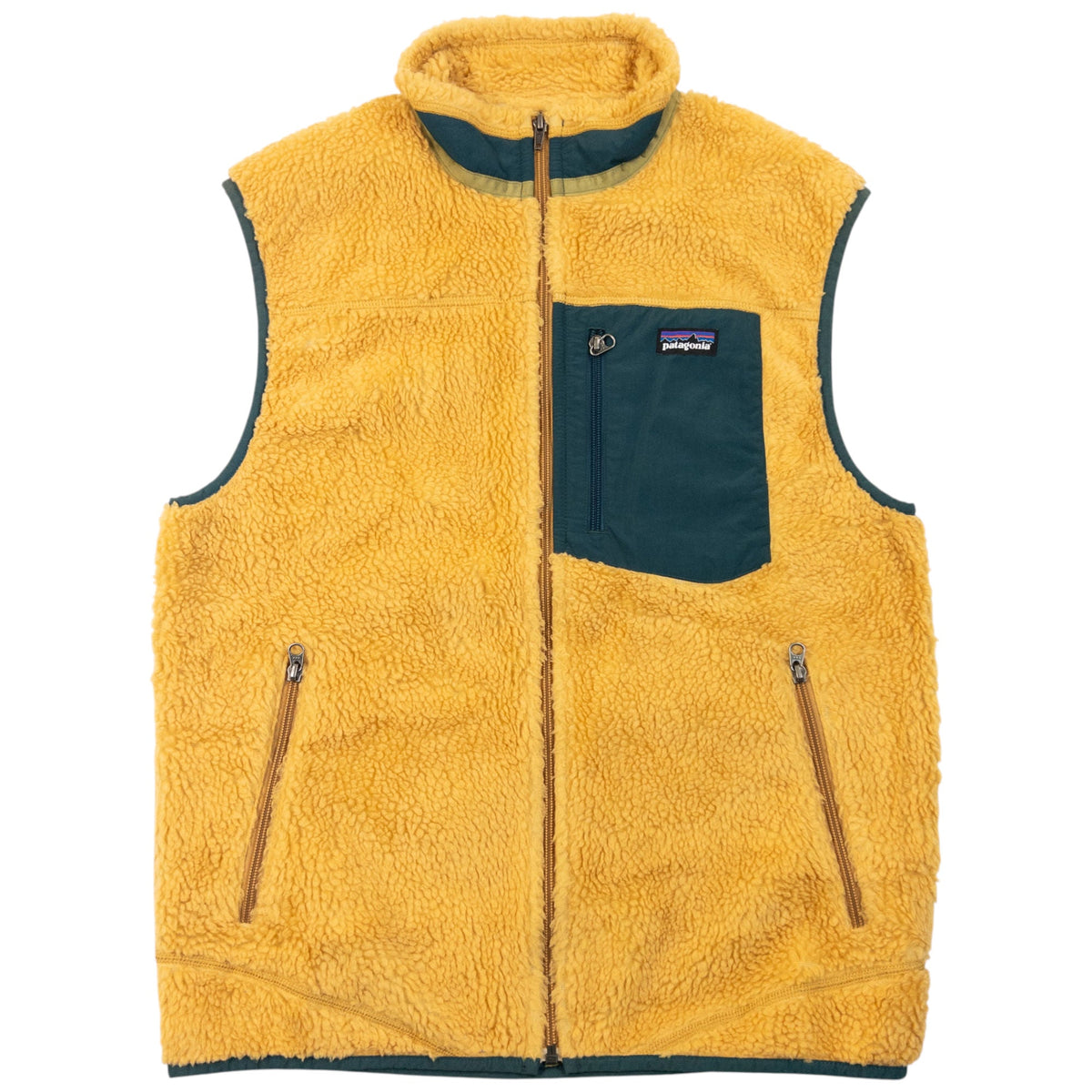 Vintage 2000s Patagonia Retro X Fleece Gilet Size M | Medium, Gold