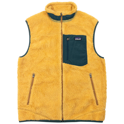 Vintage 2000s Patagonia Retro X Fleece Gilet Size M | Medium, Gold