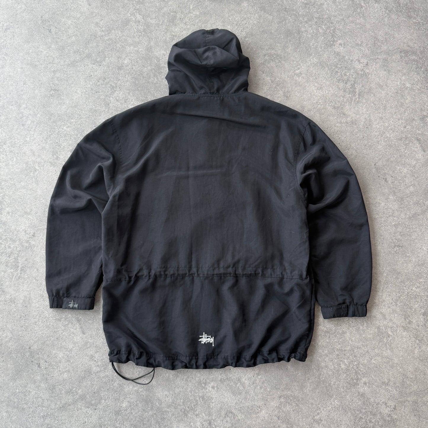 Stussy RARE 1990s 1/4 zip technical cargo jacket (L)