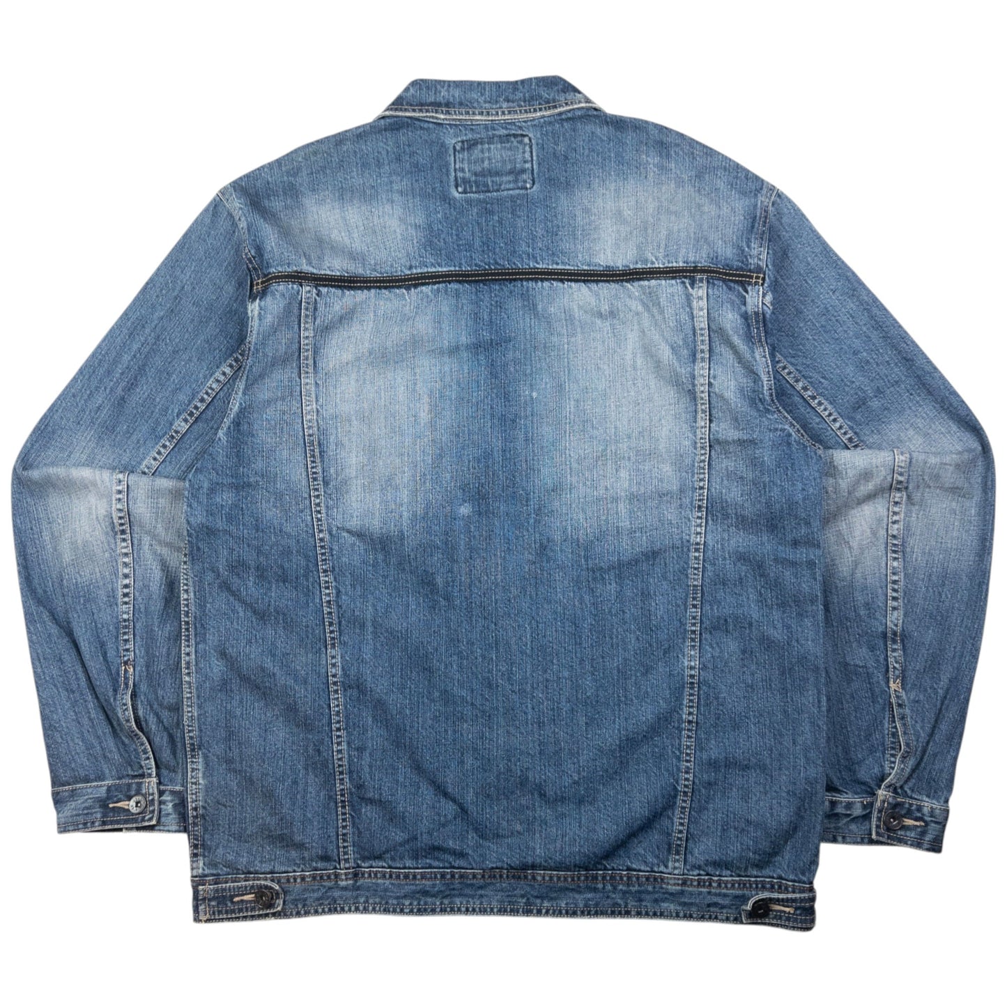 Vintage Marithe + Francois Girbaud Zip Up Denim Jacket Size XXL