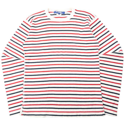 Vintage 2000s Junya Watanabe X Comme Des Garçons MAN Striped Jumper Size M | Medium, Tan