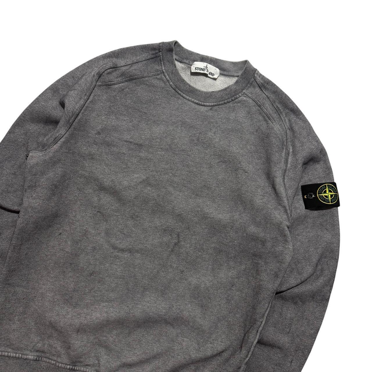 Stone Island Dust Treatment Pullover Crewneck | Medium, Grey