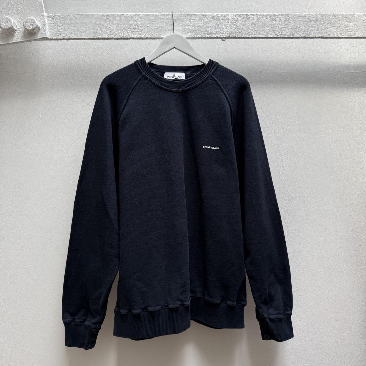 Stone Island Heavyweight Logo Sweatshirt (XXL) | XXL, Blue