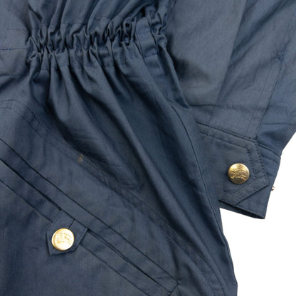 Vintage 90s Burberry Zip Up Jacket Size M | Medium, Blue