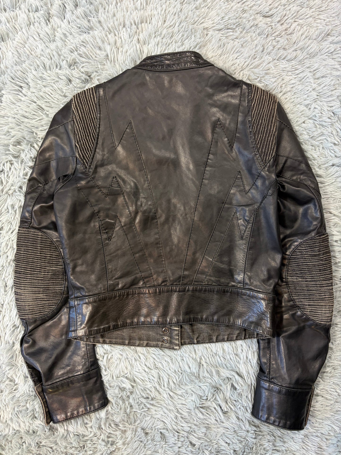 Just Cavalli 00’s Women’s Leather Rocker Biker Jacket - IT40 | O/S, Black