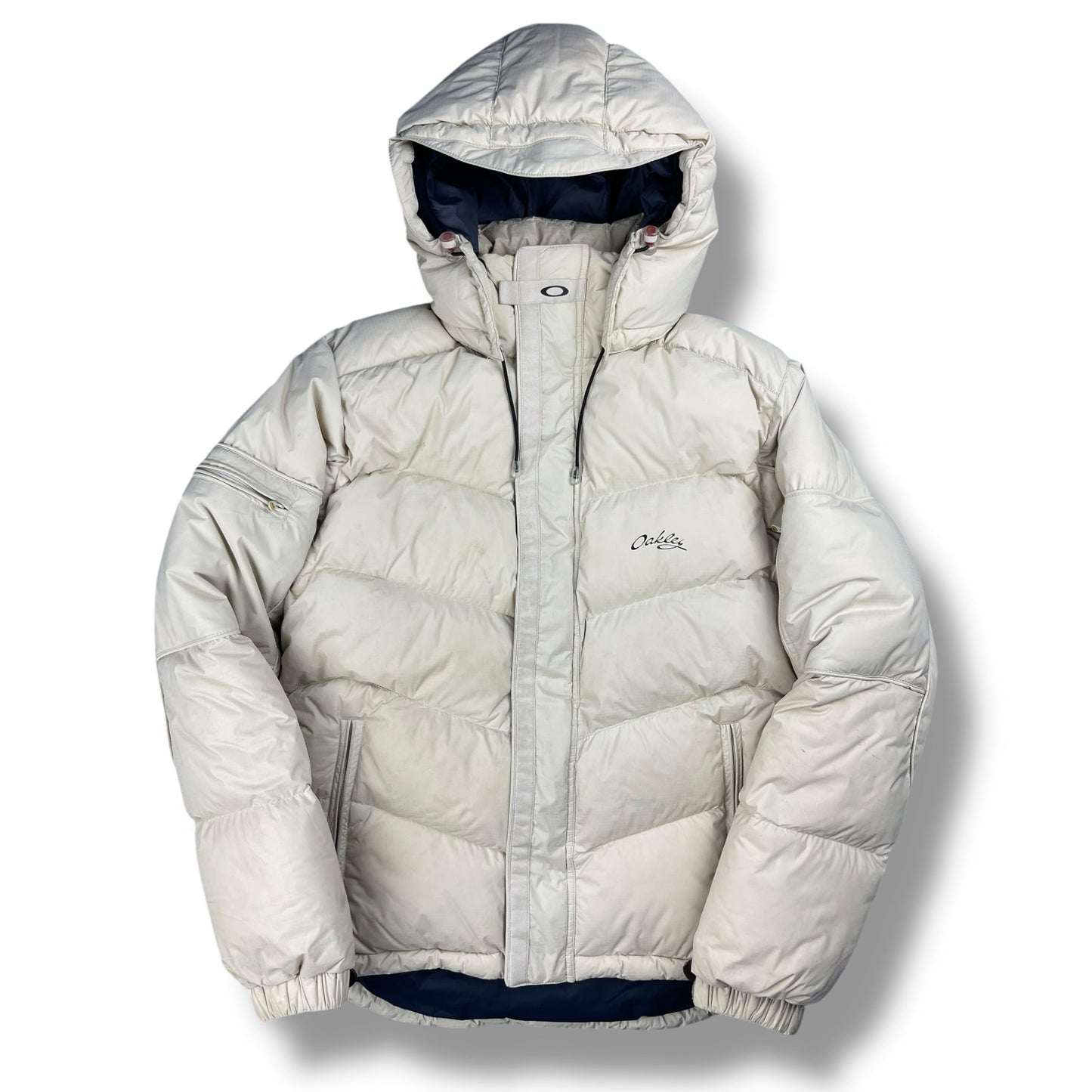 2000's Oakley Down Filled Puffer Jacket (M) | Default Title, Cream